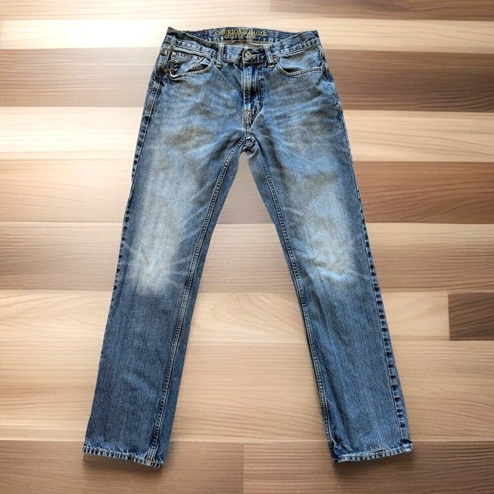 American Eagle Mens Size 29x32 Classic Slim Straight Denim Blue Jeans